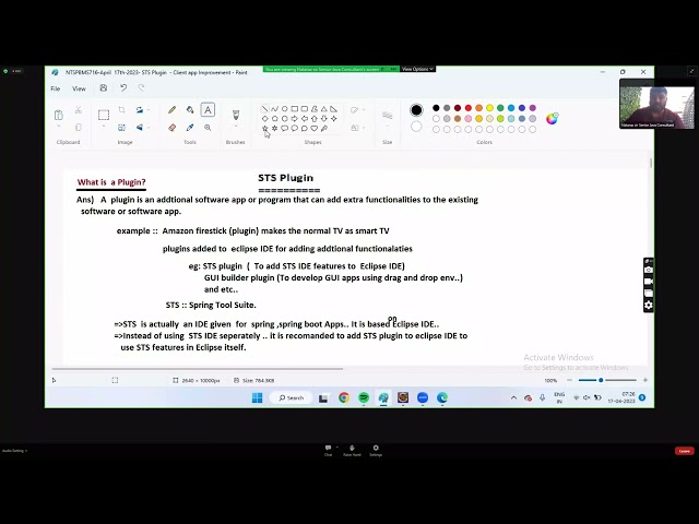 Day 23   Spring Basics  Spring Boot   MS By Nataraj Sir720P HD