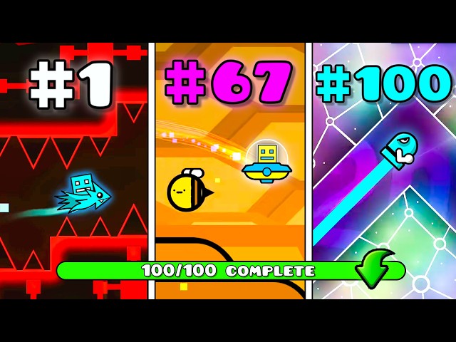 Can I Complete the 100 Most Downloaded Levels in Geometry Dash?