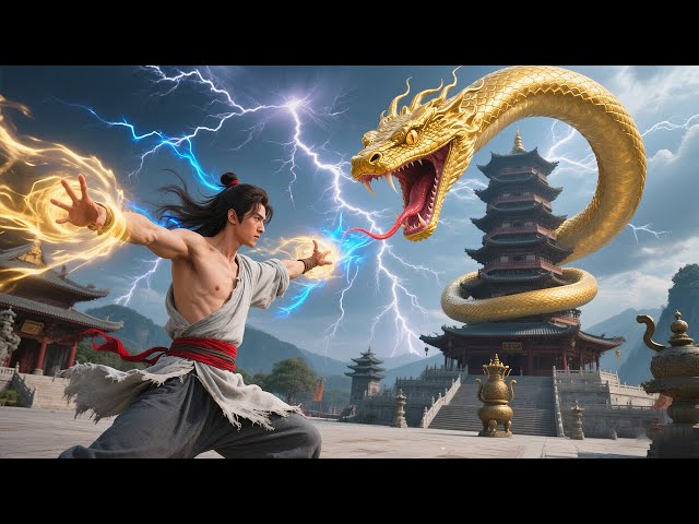 Epic rise!Mocked for challenging Sky Tower,he kills guardian python with one move and becomes a god