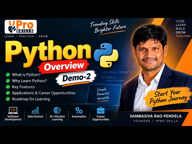 Demo-2 | Python Overview | VPro Skills
