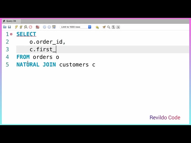 Natural Joins MySQL | MySQL full course | Full tutorial for beginners | #revildo_code