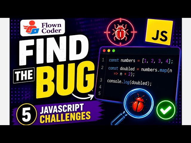 Find the Bug 🐞 | 5 JavaScript Debugging Challenges | Can You Fix Them All?