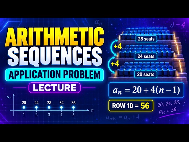 Arithmetic Sequences: An Application Problem #short #shortvideo #tutorial #study