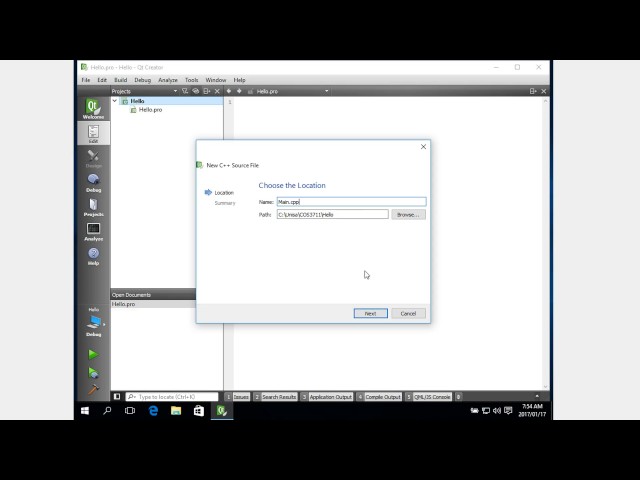 COS3711 - 2017 - Using Qt