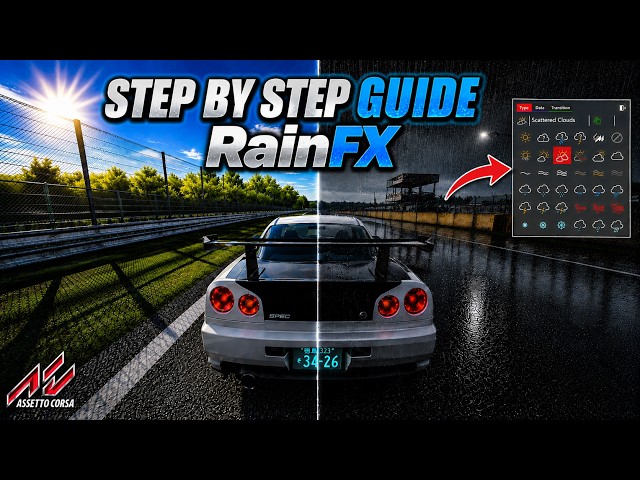 How To Get Rain Working in Assetto Corsa | RainFX + Pure + CSP 2026 Guide