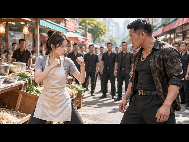 Thugs extort a noodle seller; she floors 100 men with one punch—she's a retired supreme master.