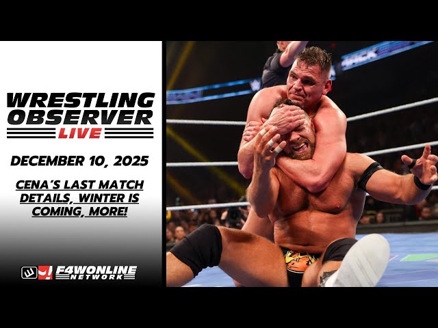 2025-12-10 WOL: Cena’s Last Match details, Winter is Coming, more!
