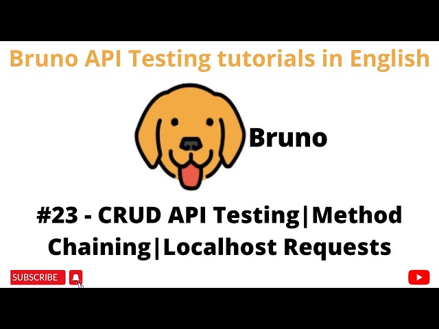 #23 | CRUD API | JSON Server | Localhost | API Testing Tutorials 4 Beginners in English | Bruno |