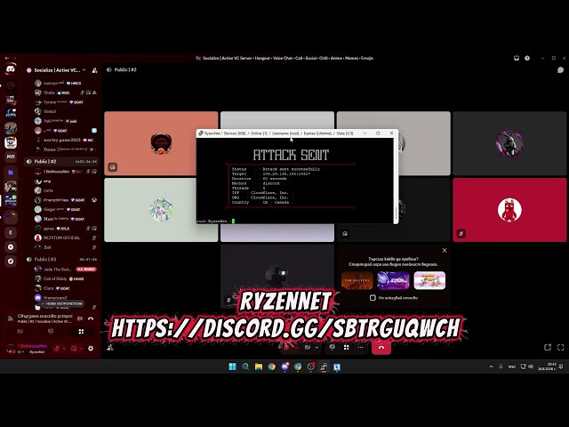 RyzenC2 Vs Discord | DDOS BEST C2/BOTNET/API 2026 | L4 & L7 | BEST BYPASS