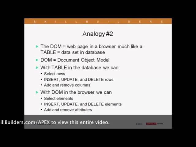 JavaScript in APEX Training - A Lesson for the Oracle PL/SQL Developer
