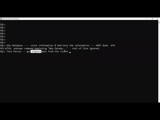 What you do as a Database Developer