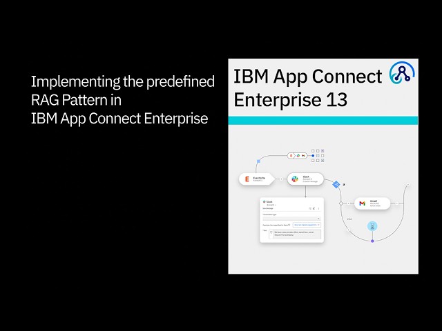 Implementing the predefined RAG Pattern in IBM App Connect Enterprise