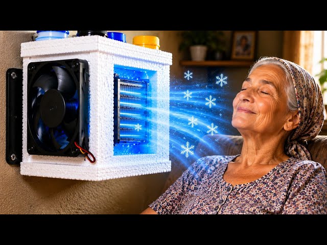 ✅ I Built a Mini Air Conditioner at Home! Does It Really Work? ❄️
