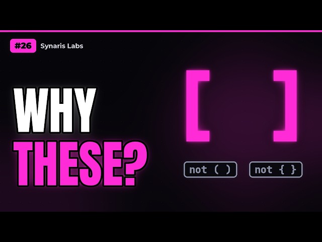 Why [] ? Square Brackets Create a List (Beginner)