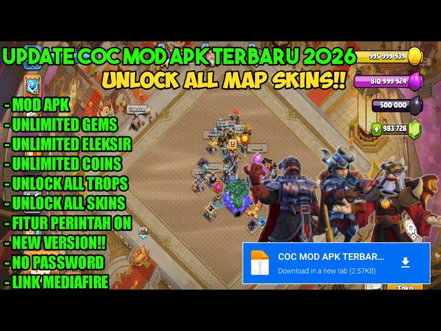 COC MOD APK TERBARU NEW 2026 - NO PASSWORD & NO ADS