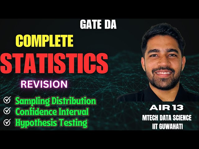 Statistics Marathon  || GATE DA 2025