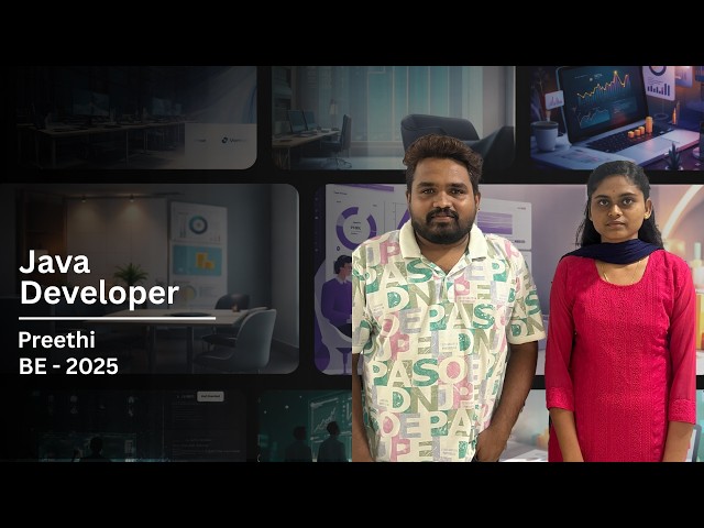 Congratulations, Preethi for getting placed as a Java developer