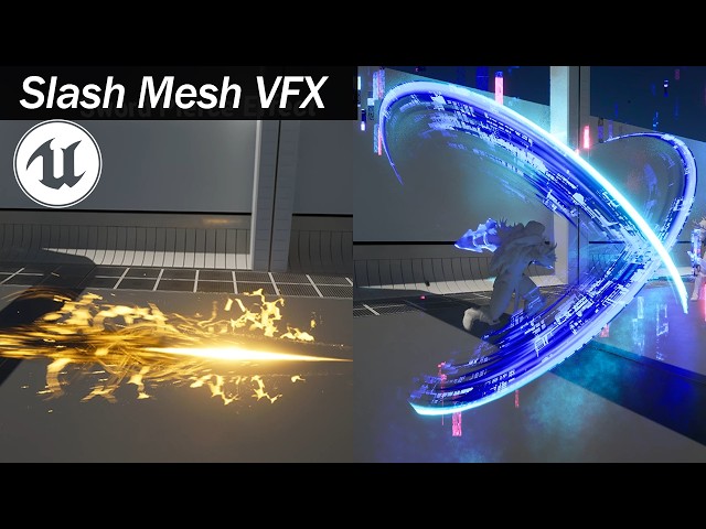 Unreal Slash VFX Mesh Niagara