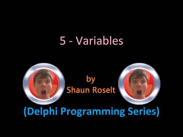 Delphi Programming Series: 5 - Variables