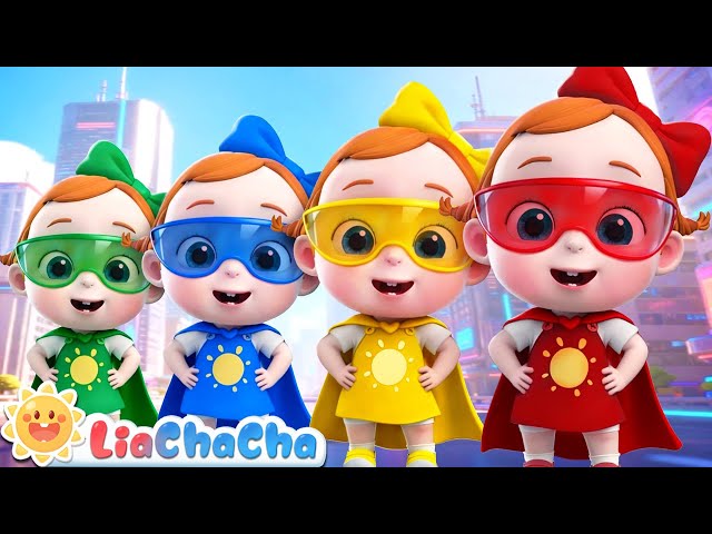 Kids Turn into Superheroes | EP242 | Superheroes in the Cardboard Rooms | LiaChaCha Nursery Rhymes