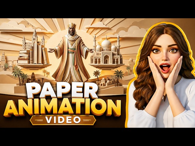Create VIRAL Paper- Cut Animation Videos with AI | Step by Step with FREE AI TOOLS