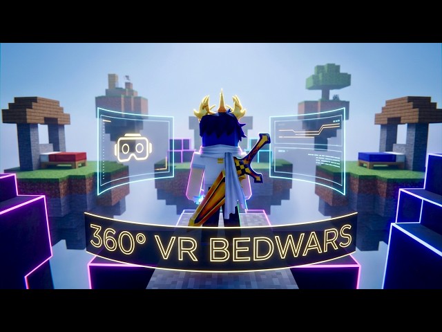 🥽 You Have NEVER Seen a Blockman Go Bedwars Lobby Like This… (360°)