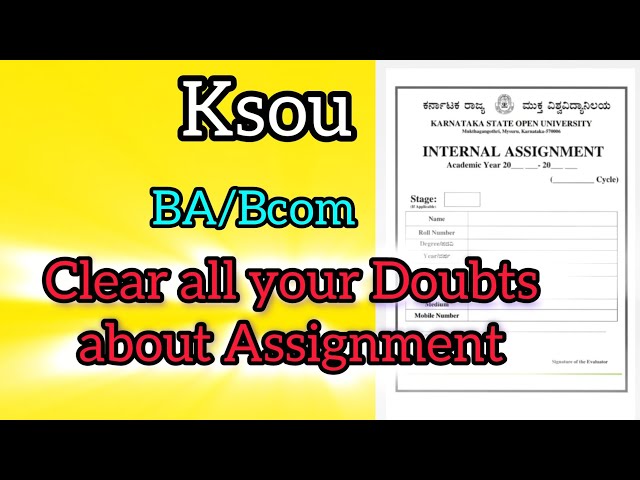 How to Submit an Assignment Step by Step #Ksou #Assignment