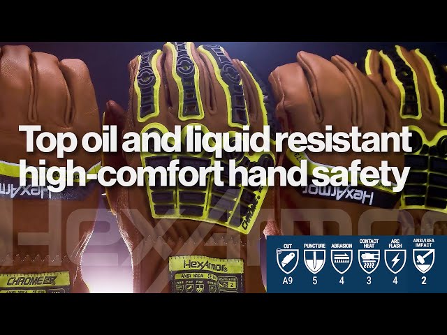 Built for the field: Premium Leather Safety Gloves for Oil, Gas & Industrial workers - Oil resistant