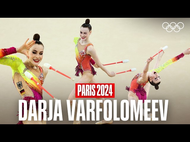 Golden Perfection! 🥇🇩🇪 Darja Varfolomeev’s Clubs Routine | Paris 2024