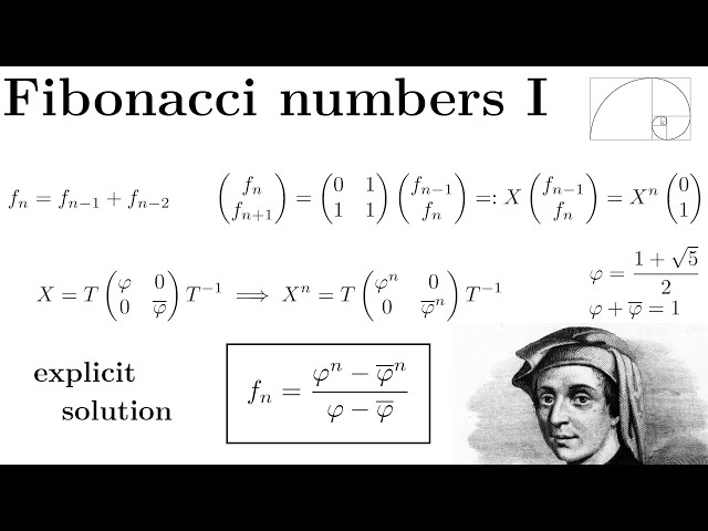Fibonacci Sequence: Explicit Formula for n-th Fibonacci Number