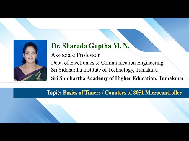 Basics of Timers / Counters of 8051 Microcontroller