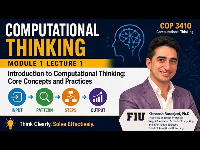 Computational Thinking, Module 1 - Intro to Computational Thinking: Core Concepts & Practices