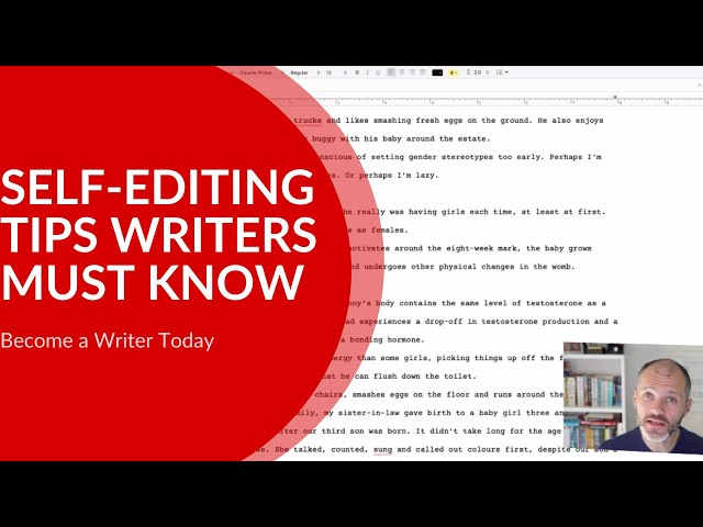 9 Self-Editing Tips For Writers