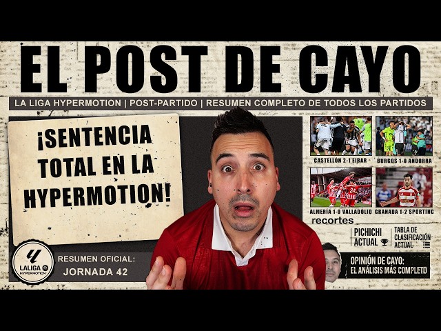 DRAMÁTICO DESENLACE DE LALIGA HYPERMOTION... ¡Y A POR LOS PLAYOFFS! | EL POST CON @Elopi23