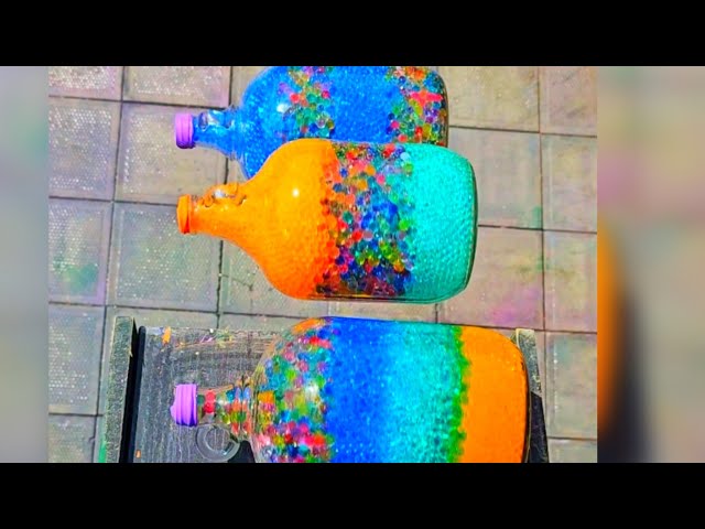 🎈Breaking Glass Bottles and Balloon Drops! Crushing Crunchy & Soft Things!🔥