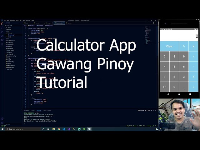 Gawang Pinoy - Calculator App Tutorial using React Native...