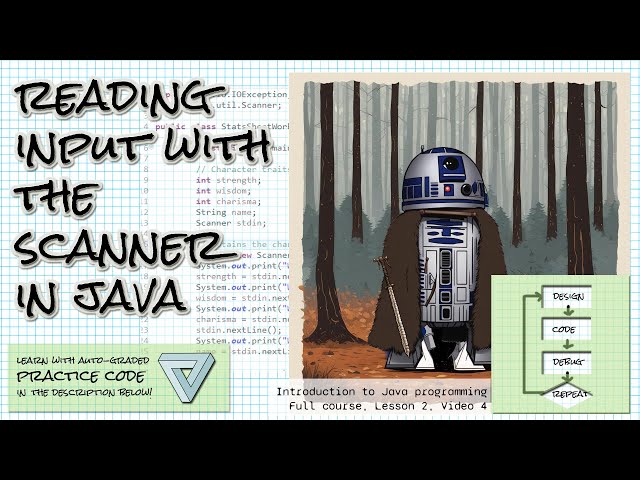 How the Scanner works to read console input in Java; Intro to Java (full course) Lesson 2 Video 4