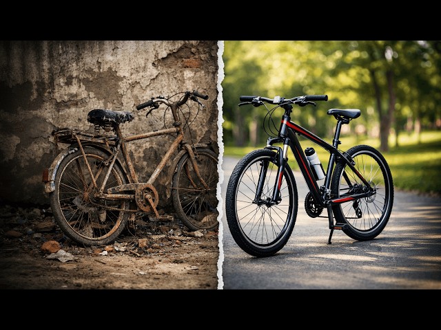 Habilidades de restauración: increíble reparación de bicicleta eléctrica, de podrida a nueva