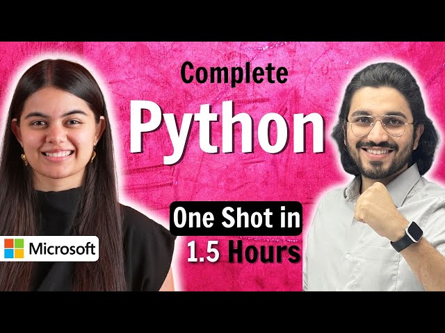 Python Tutorial for Beginners | Learn Python in 1.5 Hours