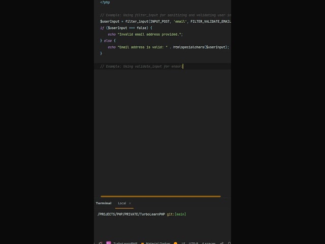 When to use #php filter_input vs. validate_input? handling user input safely filter input vs.
