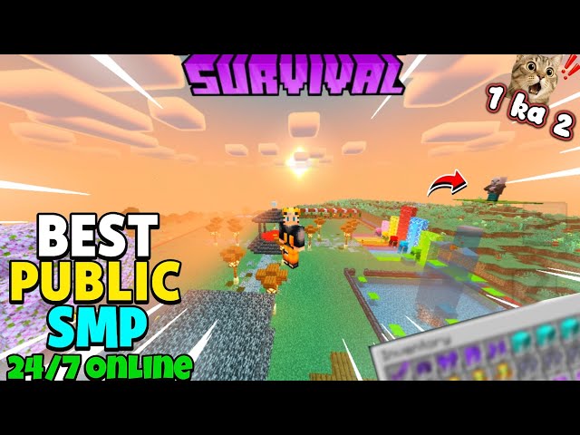 😱 New Best Public Survival SMP Server Minecraft 2026 | Java + PE | 24/7 Online | Free To Join 🔥