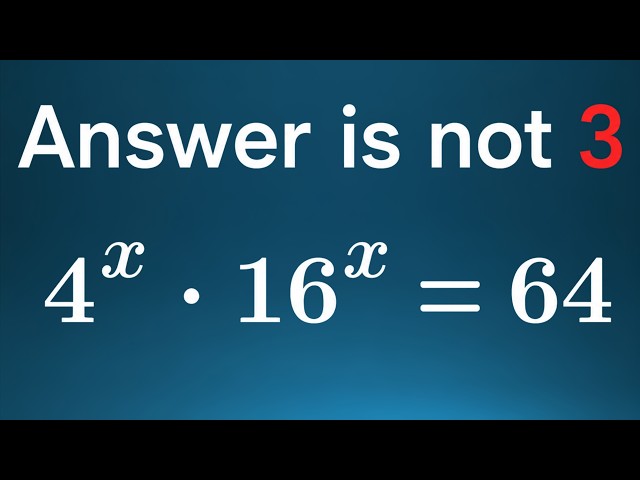 This Algebra Equation Looks Easy... Can You Solve for x? | Math Olympiad