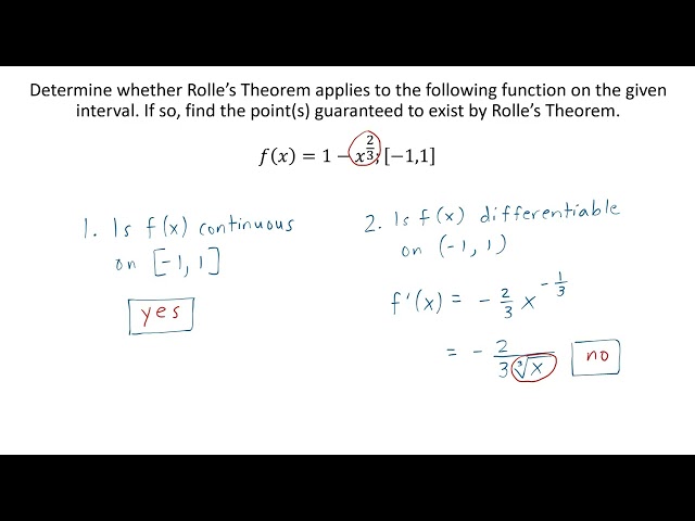 Rolle's Theorem
