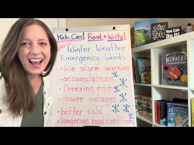 Let’s Read Winter Weather Emergency Words! How many TRICKS can you find?