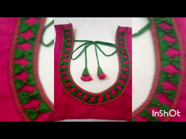 Trending patch work blouse designs/💯🎉new design patch work blouse back neck 👌🎊