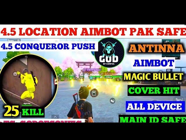 BGMI 4.5 AIMBOT OBB | BGMI 4.5 NO RECOIL CONFIG FILE | AIMBOT OBB BGMI 4.5 BY GODOFCONFIG