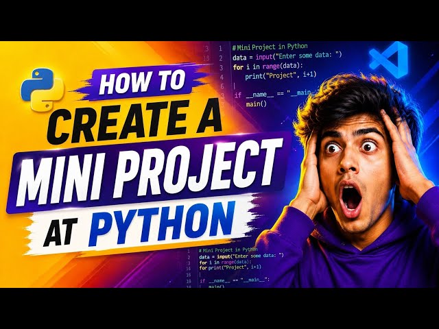 Python Mini Project For College Students 🔥(Must watch' 🤯)