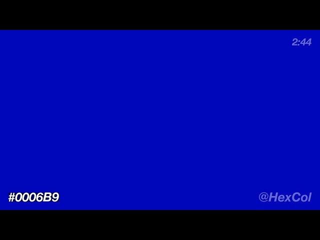 What does #0006B9 - Vivid Frosty Lavender Comet look like? | Color Code Preview