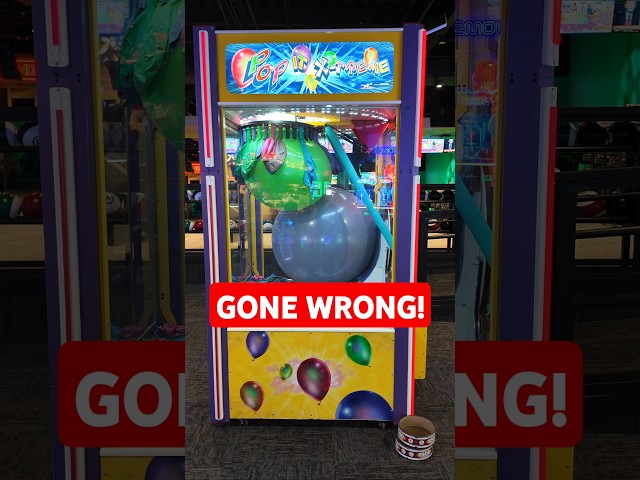 GIANT Ballon Arcade Game JACKPOT GONE WRONG! #shorts