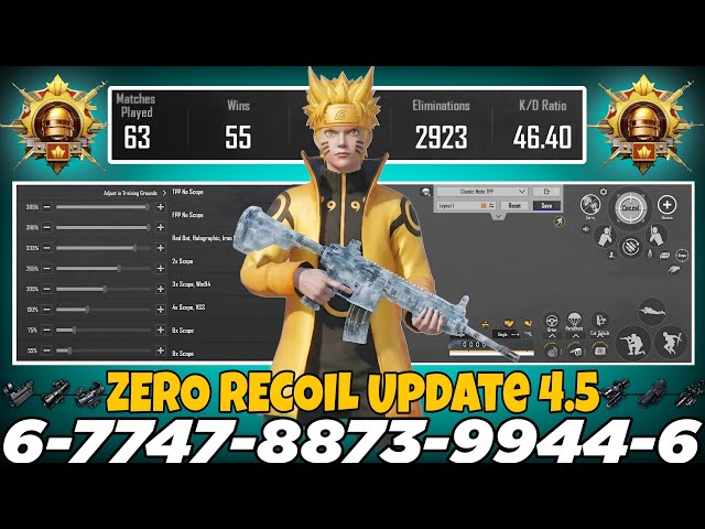 NEW UPDATE 4.5 CODE 🔥 PUBG MOBILE/BGMI SENSITIVITY SETTINGS 2026 | BEST SCOPE SENSITIVITY SETTINGS✅